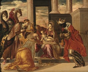 La adoración de los magos de El Greco